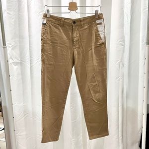 The New Standard Edition Orant Skinny Flood Cropped Twill Pants - Camel